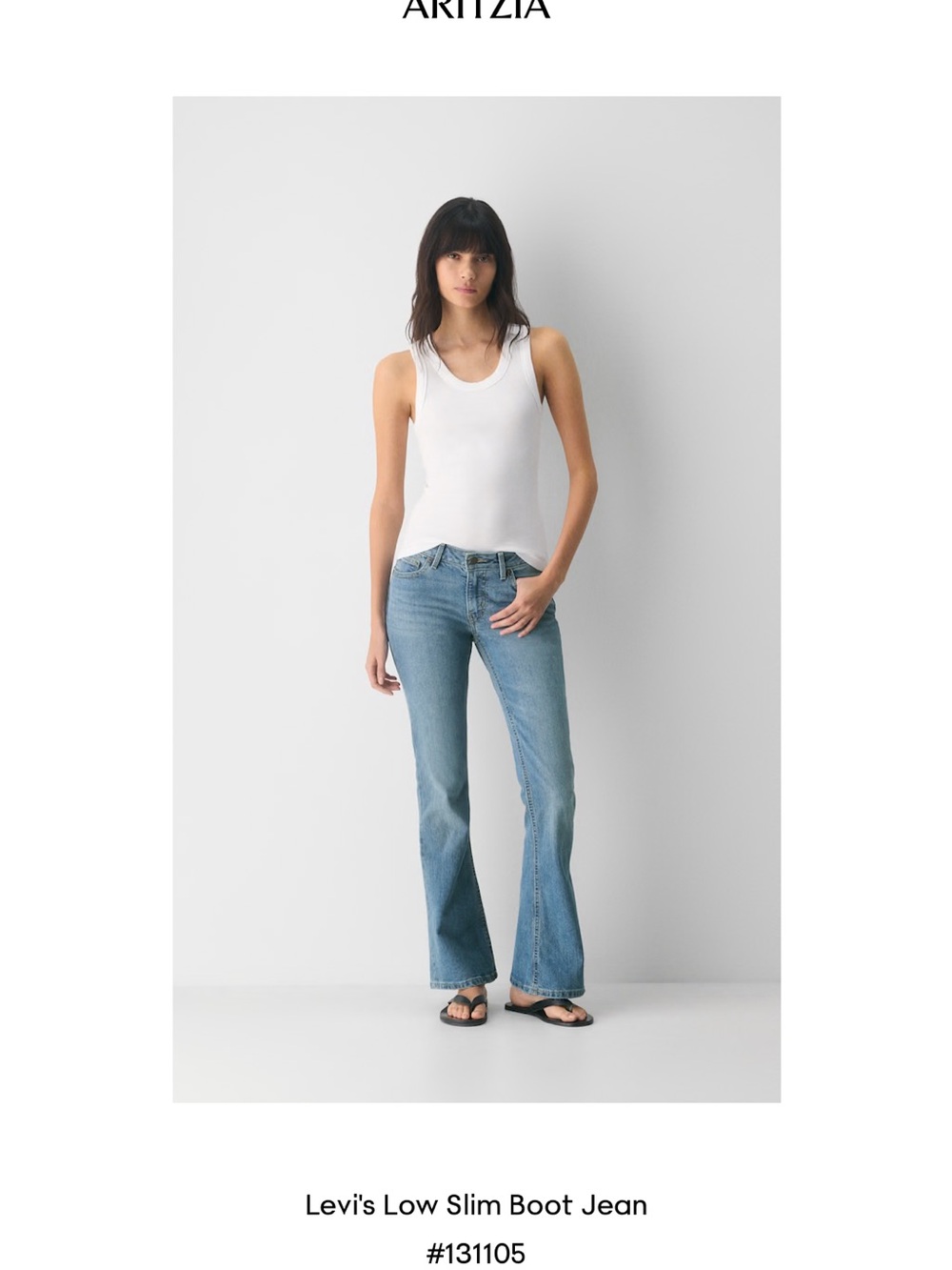 Levi's Light Blue Bootcut Low-Rise Slim Jeans